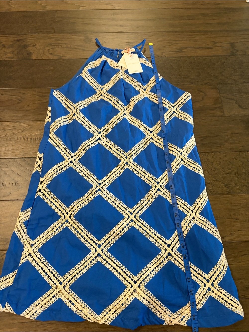 New With Tags Skies are Blue Cotton Lattice Dress Sz S - Picture 8 of 11